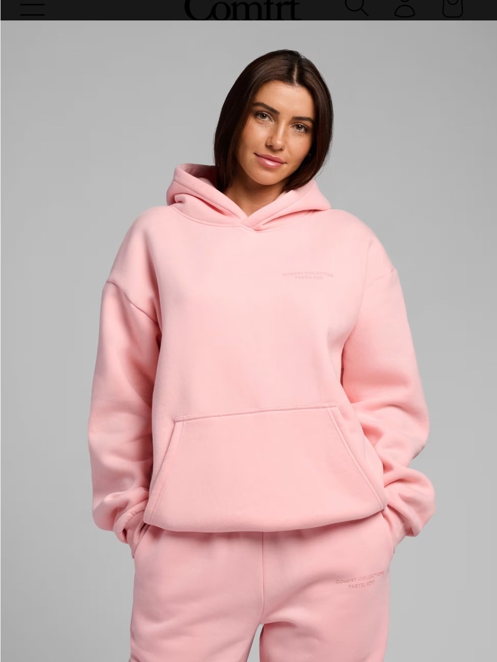 Comfrt Bubblegum Pastel Sweatshirt and Joggers Set - Picture 9 of 9